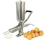 Dfdieratve Máquina Manual para Rellenar Churros y Donuts 5L, Precisión ±1g - Inyecta Crema, Mermelada, Chocolate, Acero INOX, para Pastelería, Panadería, Cocina Doméstica Longbeak
