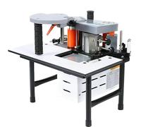 Dfdieratve MáQuina para Enchapar Cantos de CarpinteríA, Enchapadora de Cantos de LíNea Recta y Curva en áNgulo Recto, Enchapadora de Cantos PortáTil de PVC y Abs, Encolado de Doble Cara