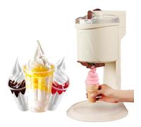 Dfdieratve MáQuina para Hacer Helados de 1 L con Compresor, MáQuina para Hacer Helados con PrecongelacióN, Helado Casero, Helado de Frutas, Sorbetes y Yogur Helado