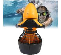 Dfdieratve Submarina Scooter 500w Patinete EléCtrico SubacuáTico de Buceo Propulsor Submarino del Equipo de Buceo,para Bucear,Nadar,Aventuras y Perseguir Peces,300W-2Batteries