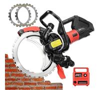 Dfdieratve Sushangmao Sierra Toroidal para Hormigón de 16 Pulgadas, Motor de Cobre Puro de 8980 W y 3000 RPM | Profundidad de Corte de 11.4 Pulgadas, Sierra Cortadora Ring Power con 2 Hojas y Guante