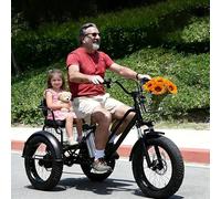 Dfdieratve Tu Compañero Eléctrico para Cada Día - Triciclo a 3 Ruedas, 500W, 30km sin Recargar, Libertad para Viajar, Trabajar o Pasear con Seguridad