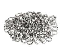 DFDPAXL 100 Piezas De Anillos De Engaste PEX, Abrazaderas De Pinza con Anillo De Engaste De Acero Inoxidable, Ancho De Banda De 5 Mm Adecuadas para Conexiones De Tuberías PEX,6.8~8mm