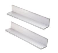 DFDPAXL 2 Piezas 6061 Aluminio Ángulo Longitud 500Mm, En Ángulo Recto De Aluminio Extrusión Lateral Longitud 10Mm para Home Improvement Y Construcción,10×10×2×500mm