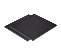 DFDPAXL 2 Piezas De Lámina ABS Negra De 250 × 250 Mm, Placa De Plástico Antiestática Y Retardante De Llama, Grosor De 1-5 Mm Adecuada para Piezas Mecánicas,250×250×1mm