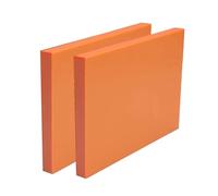 DFDPAXL 2 Piezas Placa De Baquelita Naranja Roja 100×100×5Mm-200×300×5Mm, Placa Plana De Resina Fenólica Adecuada para La Industria De PCB Placa De Perforación,100×200×5mm