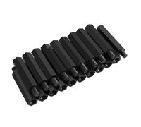 DFDPAXL 20 Piezas De Espaciadores Hexagonales De Nylon M4 con Columna De Soporte, Longitud De Rosca De 6 Mm, Longitud De Columna Hexagonal De 50-100 Mm para Proyectos De Ferretería,M4×100+6mm