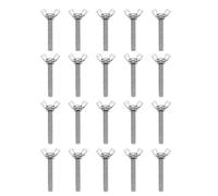 DFDPAXL 20 Piezas De Tornillos De Mariposa De Acero Inoxidable M4 con Longitud De Rosca De 60-80 Mm Adecuados para Muebles, Equipos Y Reparaciones Domésticas,M4×75mm