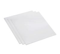 DFDPAXL 3 Piezas De Lámina ABS 200×200×0.5Mm-200×200×2Mm Placas De Plástico Duro Blanco Adecuadas para La Modificación De Maquetas Arquitectónicas con Mesa De Arena,200×200×0.8mm