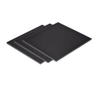 DFDPAXL 3 Piezas De Lámina De ABS Negro, Placa De Plástico 100 × 100 × 6 Mm-100 × 100 × 20 Mm Adecuada para Piezas Mecánicas Y Procesamiento De Modelos Industriales,100×100×12mm