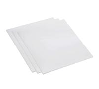 DFDPAXL 3 Piezas De Lámina De Plástico ABS Blanco 250 × 250 Mm Placa Rígida De ABS Espesor 0,8-5 Mm para Manualidades DIY, Maquetas De Arquitectura con Mesa De Arena,250×250×1mm