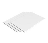 DFDPAXL 3 Piezas Hoja PVC Blanco Espesor 15Mm, Espuma De Alta Densidad 100×100Mm-400×400Mm Ideal Para Mesa De Arena Y Modelismo,100×100×15mm