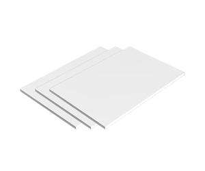 DFDPAXL 3 Piezas Hoja PVC Blanco Espesor 15Mm, Espuma De Alta Densidad 100×100Mm-400×400Mm Ideal Para Mesa De Arena Y Modelismo,100×100×15mm