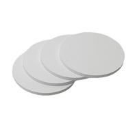 DFDPAXL 4 Piezas De Lámina Redonda De ABS Blanco, Placa Circular De Plástico con Un Diámetro De 180 Mm Adecuada para Proyectos De Manualidades Y Modelismo DIY,Thickness 3mm