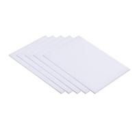DFDPAXL 5 Piezas De Lámina ABS Blanca De 100 × 200 Mm, Placa Cuadrada De Plástico con Un Grosor De 0,5-3 Mm Adecuada para Maquetas Arquitectónicas Y Mesas De Arena,100×200×0.5mm