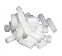 DFDPAXL 50 Piezas De Separadores Hexagonales De Nailon Blanco, M3×32 Mm-M3×50 Mm Conector Espaciador Hexagonal De Plástico, Ideal para Montajes Mecánicos Y Proyectos De Bricolaje,M3×50mm