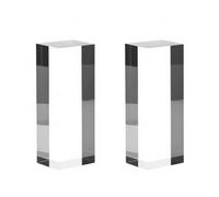 DFDPAXL Columna Cuadrada de acrílico Transparente, 2 Piezas de Bloque Macizo