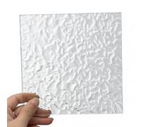 DFDPAXL Lámina Acrílica Transparente con Diseño De Piedra 100 × 100 Mm, Placa De Plástico Texturizado con Un Grosor De 3-15 Mm para División De Espacios Y Decoración del Hogar,Thickness 15mm
