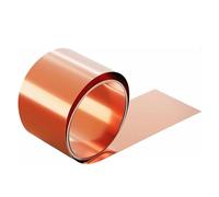 DFDPAXL Rollo De Lámina De Cobre De 1 Metro, Espesor 0,01 Mm, Ancho 100-200 Mm Adecuado para Diversos Proyectos De Reparación De Viviendas Y Bricolaje,0.01×200×1000mm