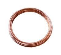 DFDPAXL T2 Tubo De Cobre Longitud 5 Metros, Espesor De Pared 0.5Mm Tubo Redondo De Cobre Adecuado para Refrigeración Fontanería Y Generadores,OD 6mm