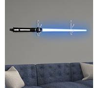 Dfdvye Soporte de pared para espada de luz, soporte para pantalla transparente, soporte para espada de luz, soporte de pared, Wakizashi Display Hanger de 2 niveles