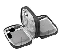 dfEDRd Bolsa organizadora de Accesorios electrónicos, External Hard Disk Protection for 2.5inch Drive Cover Enclosure Power Bank Pouch Box(Black Double Layer)