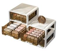 dfEDRd Caja para Guardar Ropa Interior, Thickened Stackable Drawer Storage Box Clear Underwear Organizer(3 Layer)