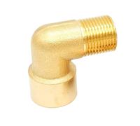dfEDRd Conectores para tuberías, 2 uds Rosca Hembra × Macho 90 Grados, for Adaptador de Cobre Combustible Agua 1/8 "1/4" 3/8 "1/2" 3/4 "1"(0.5 Inch)