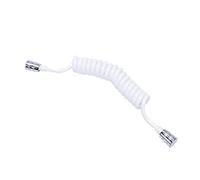 dfEDRd Mangueras de Ducha, Manguera de Ducha de línea telefónica, Resorte de baño de PU Flexible for rociador de bidé de Inodoro de plomería de Agua,(White 3m)