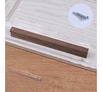 dfEDRd Pomos y tiradores de madera para cajones, Manija del gabinete de madera(Black Walnut,Length 88mm)