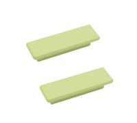 dfEDRd Pomos y tiradores de madera para cajones, Paquete de 2 tiradores cajón con barra en T madera, centros orificios 64 96 128 mm(Green,Full Length:118mm/4.6in)