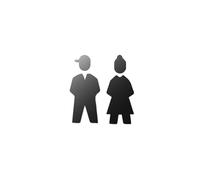 dfEDRd Señales de Aseo: WC, Hombres y Mujeres, El retrete Femenino Masculino Firma la Anchura multicolora autoadhesiva el 18-35cm(8,Width 18cm)