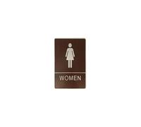 dfEDRd Señales de Aseo: WC, Hombres y Mujeres, Etiqueta engomada de la señal del retrete Hombres Mujeres Unisex for Puerta baño hogar Hotel Restaurante(Women)