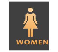 dfEDRd Señales de Aseo: WC, Hombres y Mujeres, Letreros de Baño Unisex Multicolor 26x16cm(Color L)