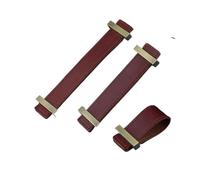 dfEDRd Tiradores de Cuero para cajones, Muebles, armarios y cajones de Cocina, pomos Puerta, Tirador Armario marrón Negro Piel Vaca(9)