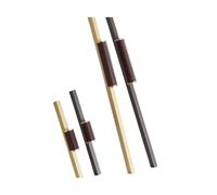 dfEDRd Tiradores de Cuero para cajones, Perillas de Cocina manija gabinete Gris Cuero aleación Zinc 1000 mm Largo 1 Pieza(Z4405gold500mm)