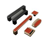 dfEDRd Tiradores de Cuero para cajones, Tiradores y perillas de Cuero for gabinetes, Tiradores Puertas Armario Cocina, manija Muebles aleación Zinc(606224 Gold)