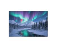 DFENILROP Aurora fantástica Cuadro De Pared, Poster Obra De Arte Colgado | Impresión Lienzo Murales, Especial Pintura Decor De Hogar Para Salón Pasillo, Regalo 08x12inch(20x30cm)