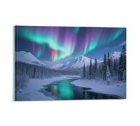 DFENILROP Aurora fantástica Cuadro De Pared, Poster Obra De Arte Colgado | Impresión Lienzo Murales, Hermoso Pintura Decor Interior Para Salón Pasillo, Regalo 20x30inch(50x75cm)