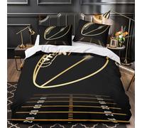 DFENILROP Juego 3 Piezas Microfibra de poliéster American Football Funda Edredon Estampado 3D Fundas Almohada Antibacteriana Sport Funda de Edredón for niños y niñas Super King（260x220cm）