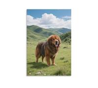 DFENILROP Mastín tibetano Cuadro De Pared, Poster Obra De Arte Colgado | Impresión Lienzo Murales, Minimalista Pintura Decor De Hogar Para Salón Pasillo, Regalo 08x12inch(20x30cm)