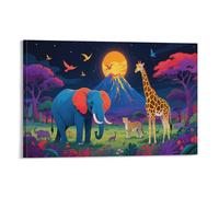 DFENILROP Mundo Animal Cuadro De Pared, Poster Obra De Arte Colgado | Impresión Lienzo Murales, Premium Pintura Decor De Hogar Para Salón Pasillo, Regalo 16x24inch(40x60cm)