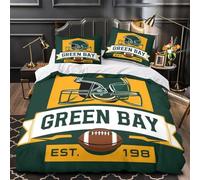 DFENILROP Tres Piezas Microfibra Football Helmet Funda Edredon Impresión 3D Cremallera Fundas Almohada Lavables Sport Team Emblem Juego Fundas Edredón for jóvenes King（220x240cm）