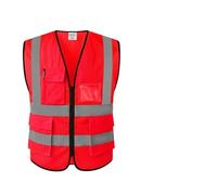 DFGBAPKBL Chaleco de Seguridad Chaleco de tráfico Colores Brillantes con Opciones for Trabajos construcción y inspección(Color2,XXL)