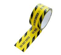 DFGBAPKBL Cinta de Advertencia 1/rollo de cintas advertencia 48mm x 25m, amarillo y negro, señal precaución, barrera seguridad, pegatina recordatorio for almacén, fábrica escuela(DO NOT ENTER)