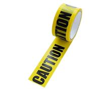 DFGBAPKBL Cinta de Advertencia Cintas de advertencia amarillas 48mm x 25m, señal precaución, barrera seguridad, pegatina recordatorio for tienda, almacén, fábrica y escuela, 1/rollo(CAUTION)