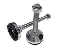 DFGBAPKBL Pies de Ajuste del Equipo Patas de Soporte for Muebles M8/M10/M12 con Copas Ajustables Goma 40 mm y 50 diámetro(D50XM10X80mm)