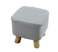 DFGBAPKBL Protector De Taburete Elástico, Fundas De Asiento For Sala For El Hogar para Proteger los reposapiés(A-Light Grey)