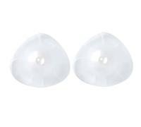 DFGGE Prótesis De Mama Mastectomía Autoadhesivo Silicona Pechos Falsos Transparente Forma De Triángulo Senos para Inserciones Bikini Traje De Baño Almohadillas Un Pares,AA~Cup（200g/pair）