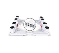 DFGHNBVC Base para Lavadora De 4/8/12 Patas, Ajustable, para Secadora, 43-65 Cm De Largo Y Ancho, para Refrigerador, Aire Acondicionado, Cocina, Lavavajillas, 8 Pies De Alto, Color Blanco.